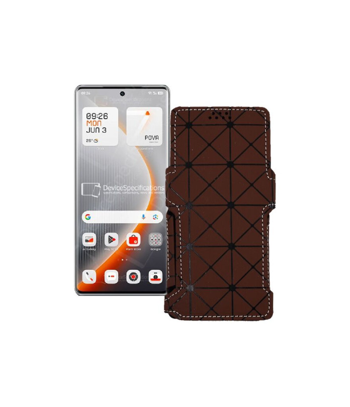 Чохол-книжка з екошкіри для телефону Tecno Pova Curve