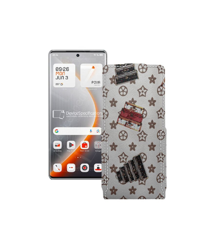 Чохол-флип з екошкіри для телефону Tecno Pova Curve