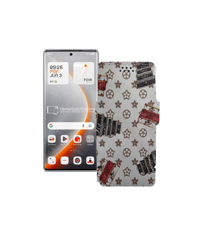 Чохол-книжка з екошкіри для телефону Tecno Pova Curve