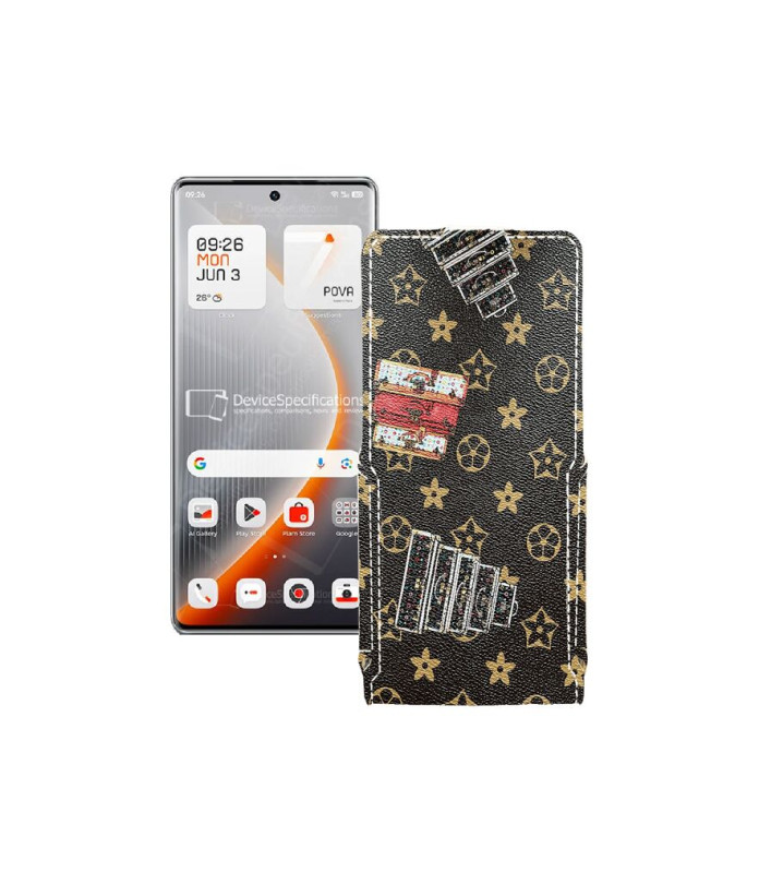 Чохол-флип з екошкіри для телефону Tecno Pova Curve