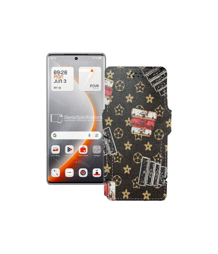 Чохол-книжка з екошкіри для телефону Tecno Pova Curve