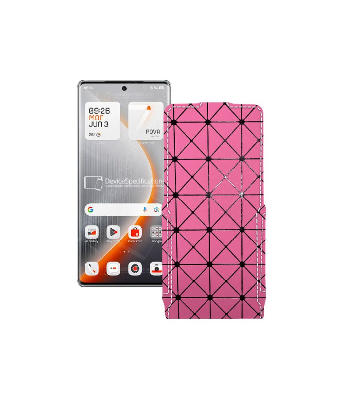 Чохол-флип з екошкіри для телефону Tecno Pova Curve