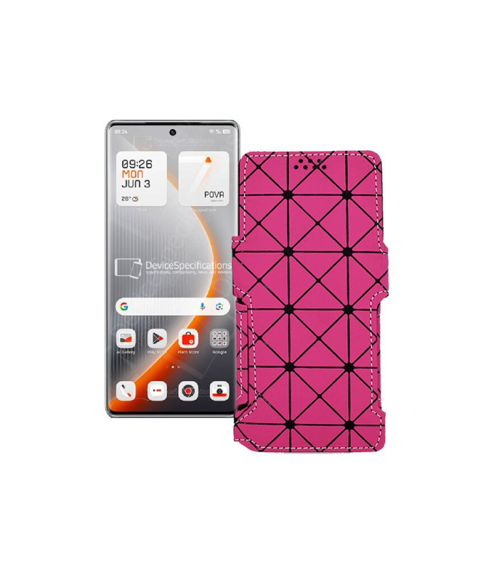 Чохол-книжка з екошкіри для телефону Tecno Pova Curve