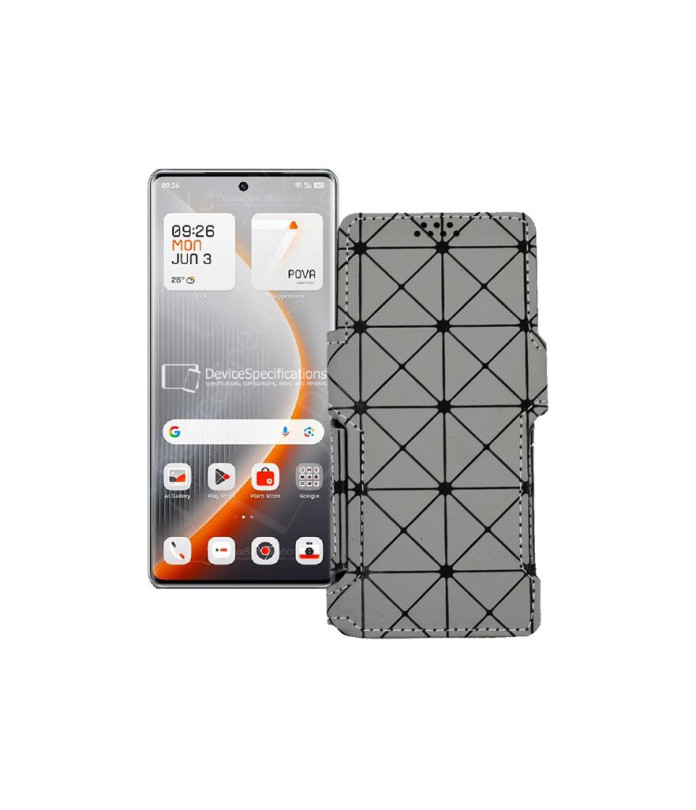 Чохол-книжка з екошкіри для телефону Tecno Pova Curve