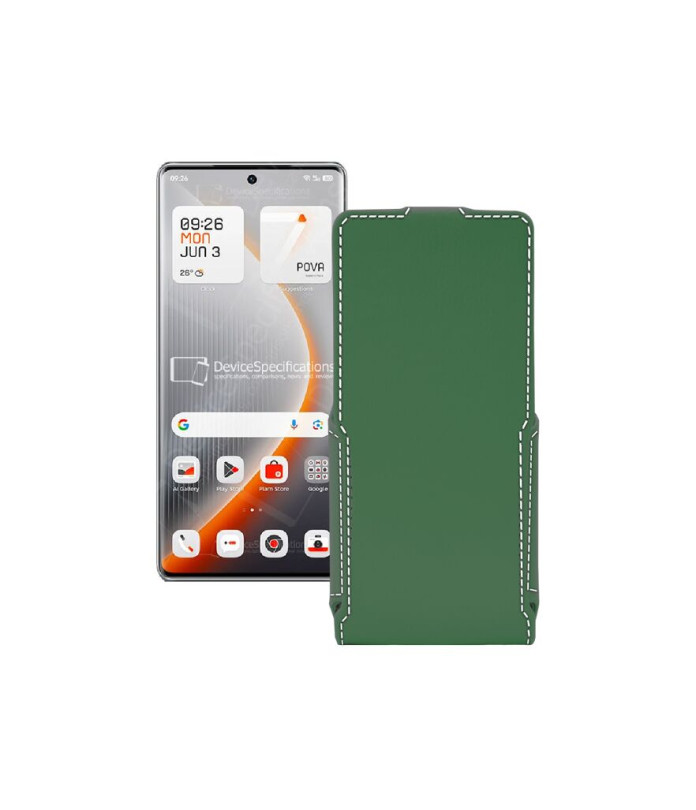 Чохол-флип з екошкіри для телефону Tecno Pova Curve