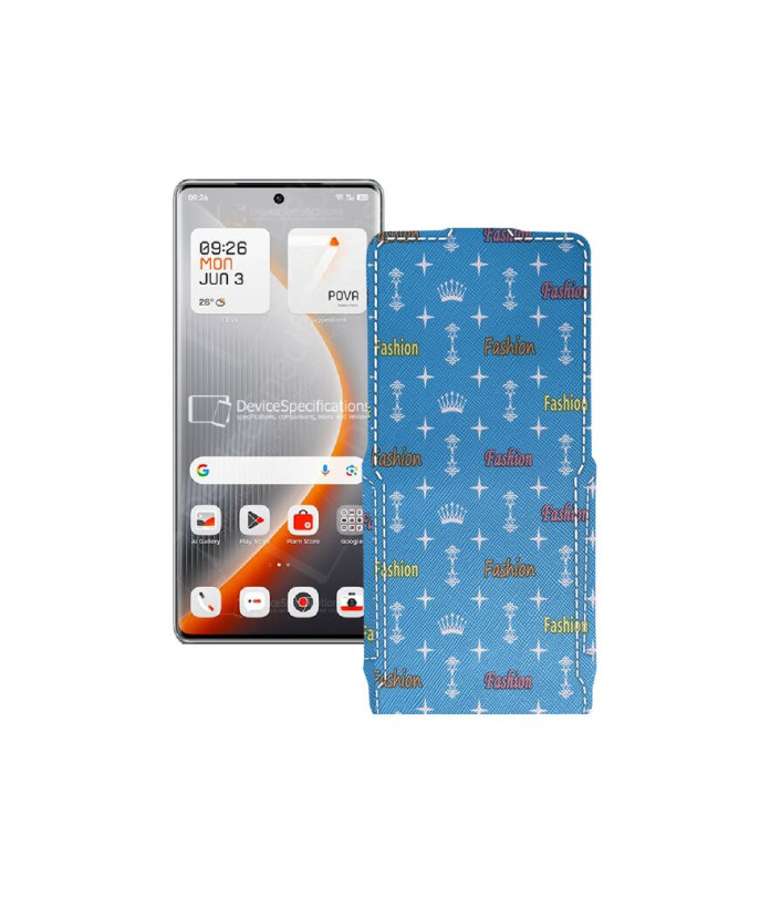 Чохол-флип з екошкіри для телефону Tecno Pova Curve