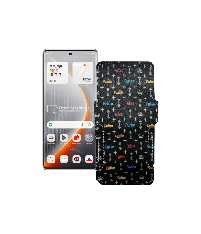 Чохол-книжка з екошкіри для телефону Tecno Pova Curve