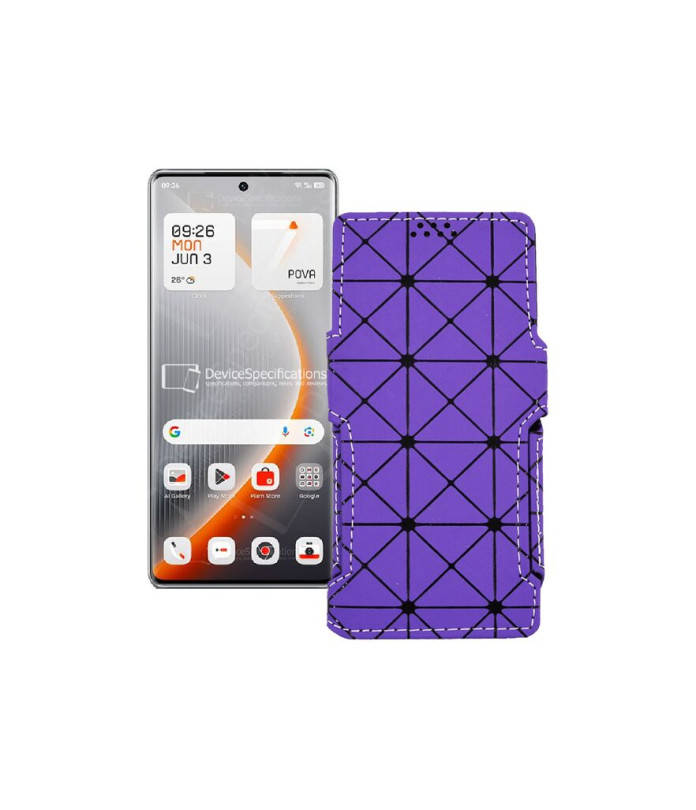 Чохол-книжка з екошкіри для телефону Tecno Pova Curve