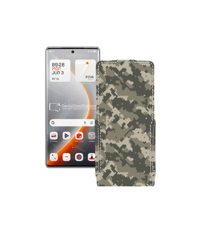 Чохол-флип з екошкіри для телефону Tecno Pova Curve