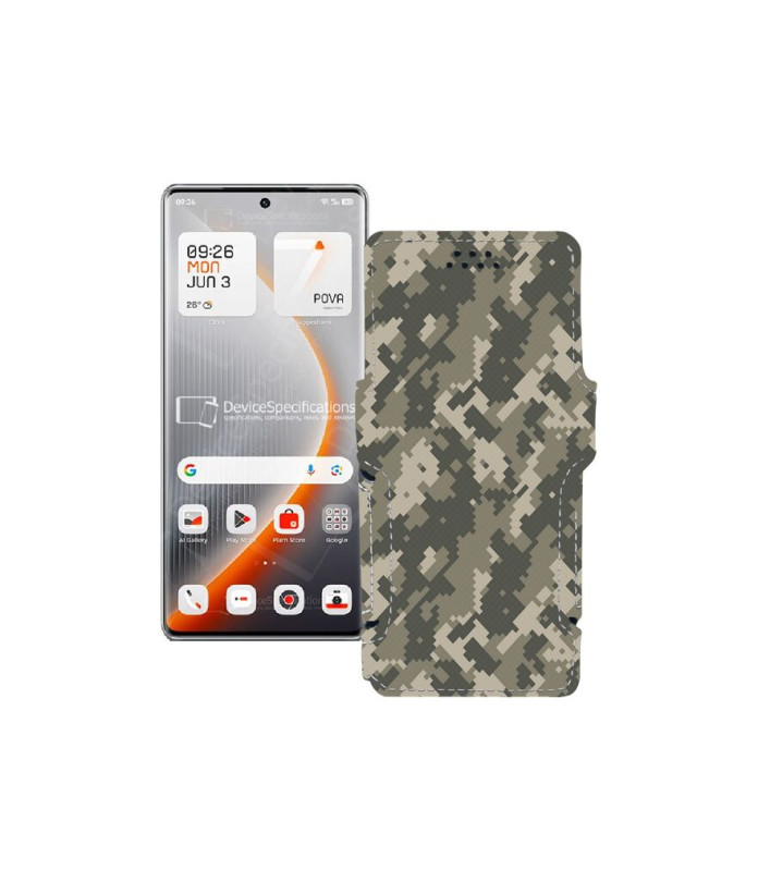 Чохол-книжка з екошкіри для телефону Tecno Pova Curve