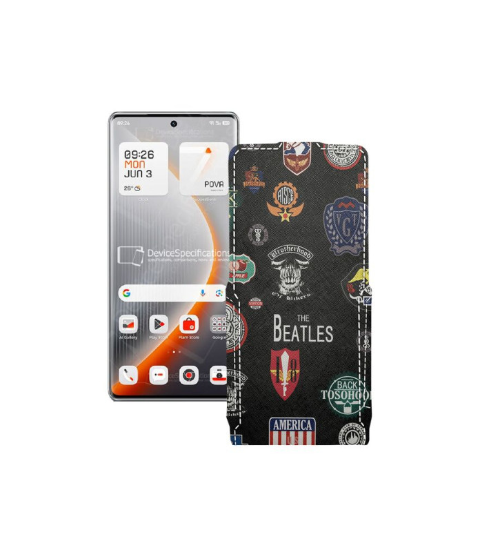 Чохол-флип з екошкіри для телефону Tecno Pova Curve