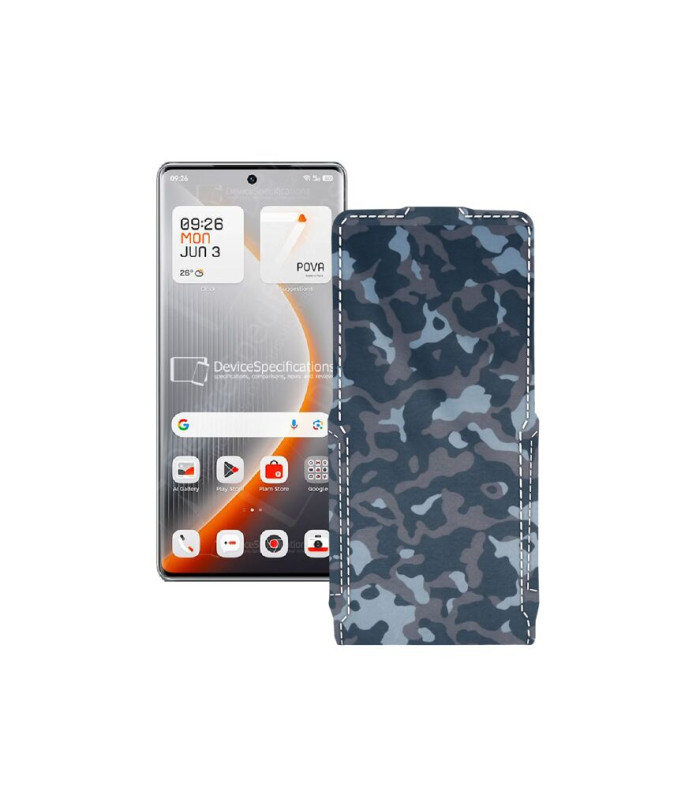 Чохол-флип з екошкіри для телефону Tecno Pova Curve