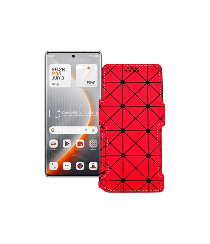 Чохол-книжка з екошкіри для телефону Tecno Pova Curve