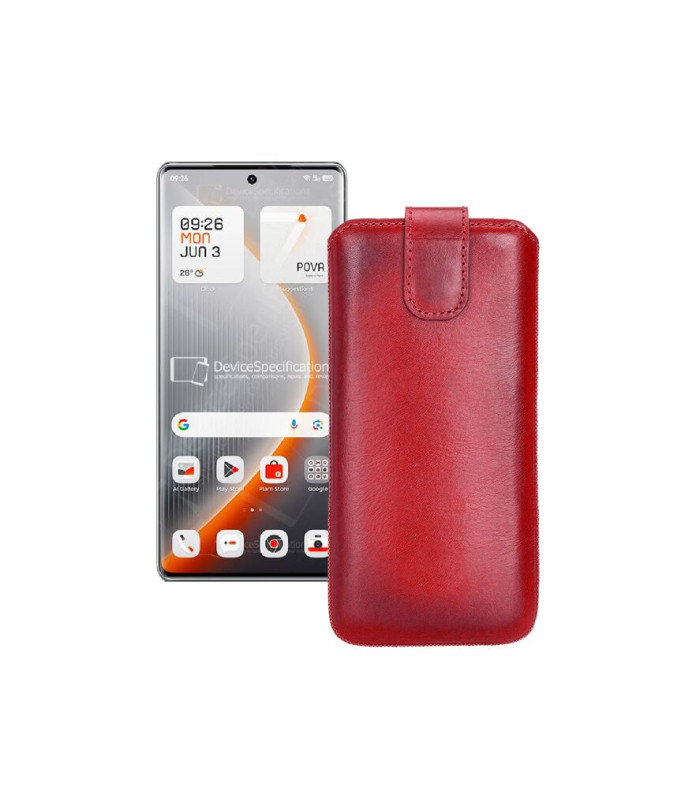 Витяжка з екошкіри для телефону Tecno Pova Curve