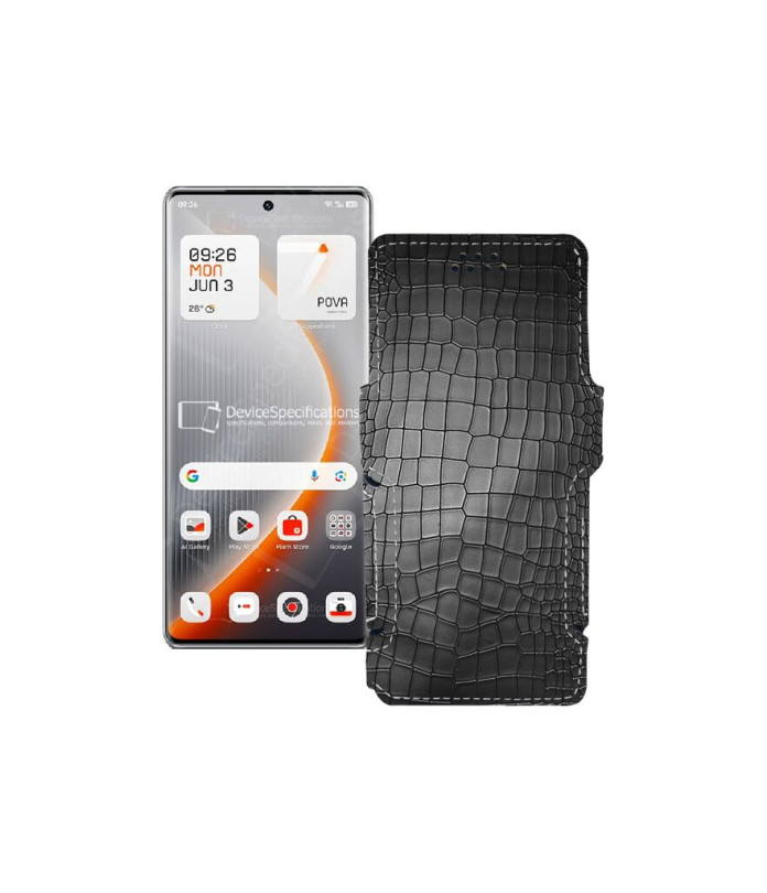 Чохол-книжка з екошкіри для телефону Tecno Pova Curve