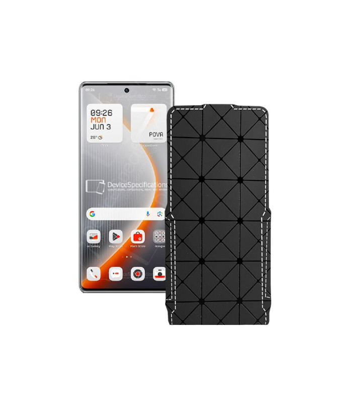 Чохол-флип з екошкіри для телефону Tecno Pova Curve