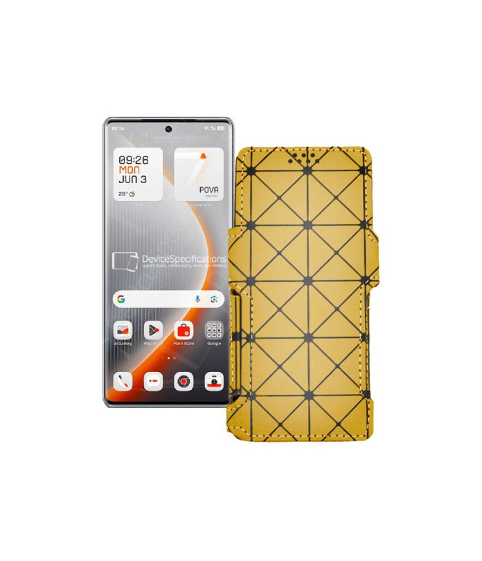 Чохол-книжка з екошкіри для телефону Tecno Pova Curve