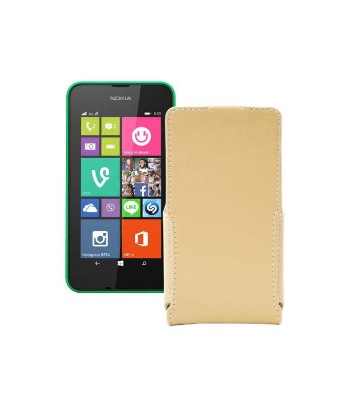 Чохол-флип з екошкіри для телефону Nokia Lumia 530