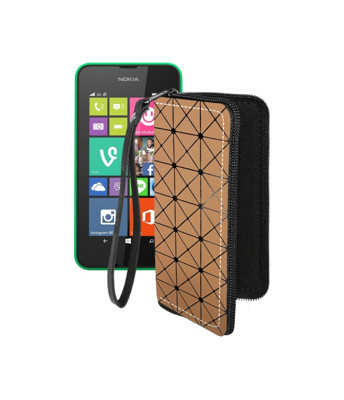 Чохол-гаманець з екошкіри для телефону Nokia Lumia 530