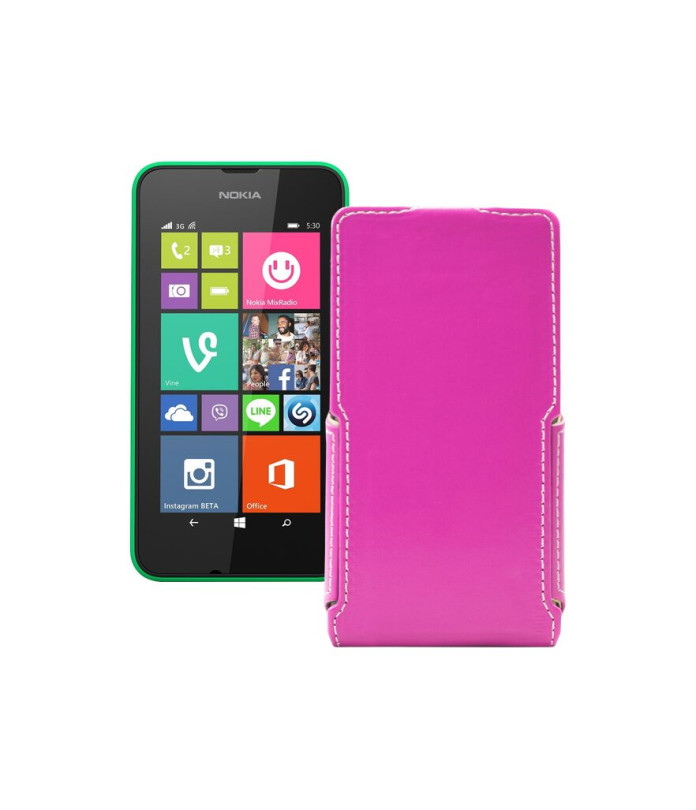 Чохол-флип з екошкіри для телефону Nokia Lumia 530