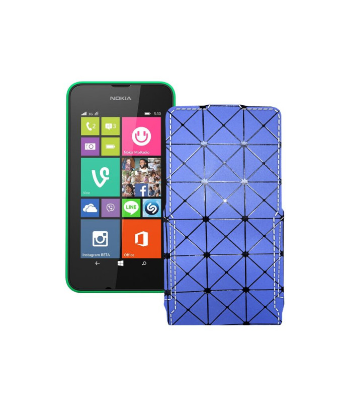 Чохол-флип з екошкіри для телефону Nokia Lumia 530