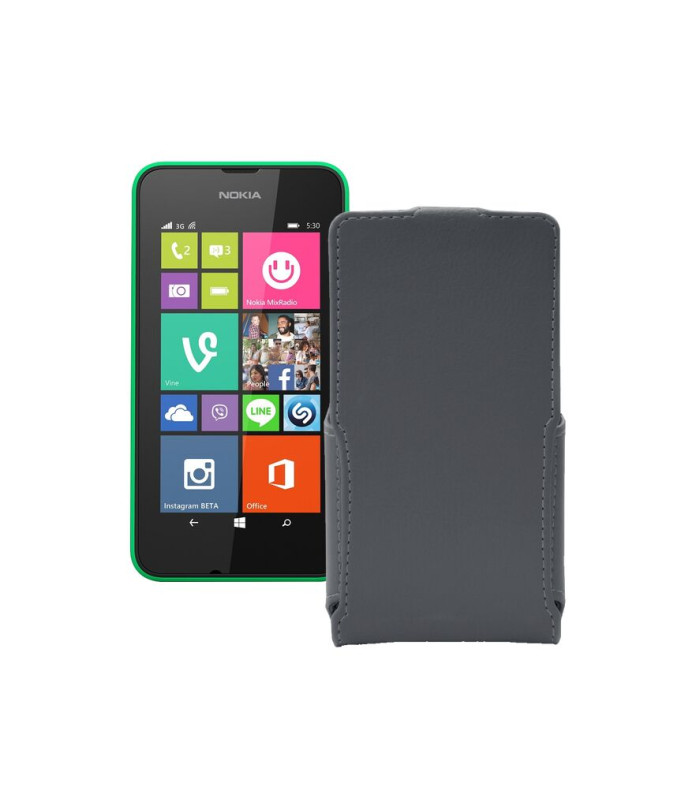 Чохол-флип з екошкіри для телефону Nokia Lumia 530