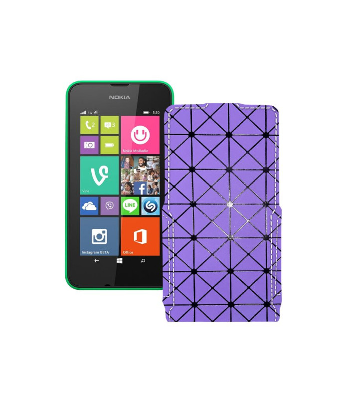 Чохол-флип з екошкіри для телефону Nokia Lumia 530