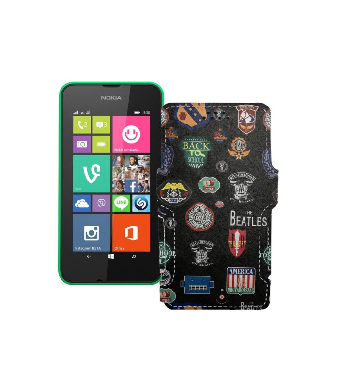 Чохол-книжка з екошкіри для телефону Nokia Lumia 530