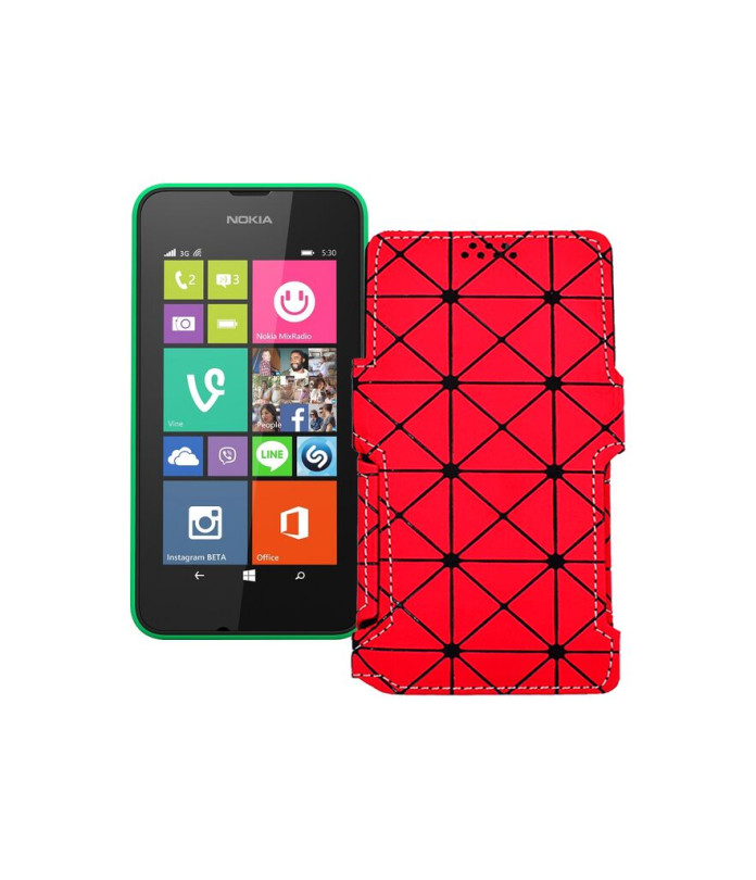 Чохол-книжка з екошкіри для телефону Nokia Lumia 530