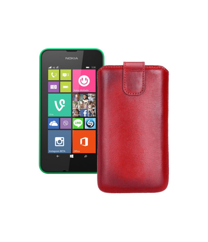 Витяжка з екошкіри для телефону Nokia Lumia 530