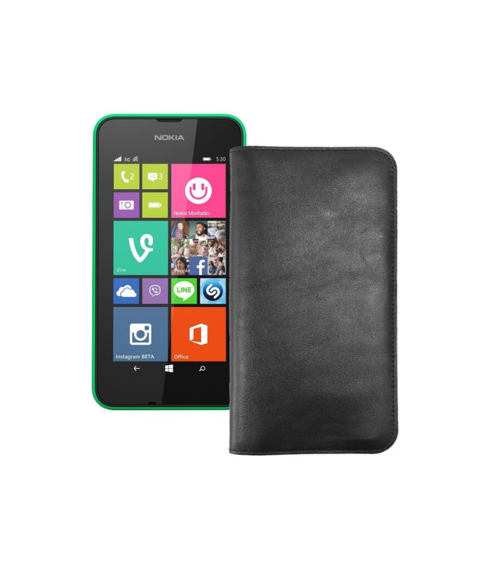 Портмоне з шкіри для телефону Nokia Lumia 530