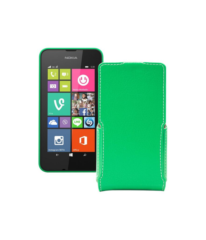 Чохол-флип з екошкіри для телефону Nokia Lumia 530