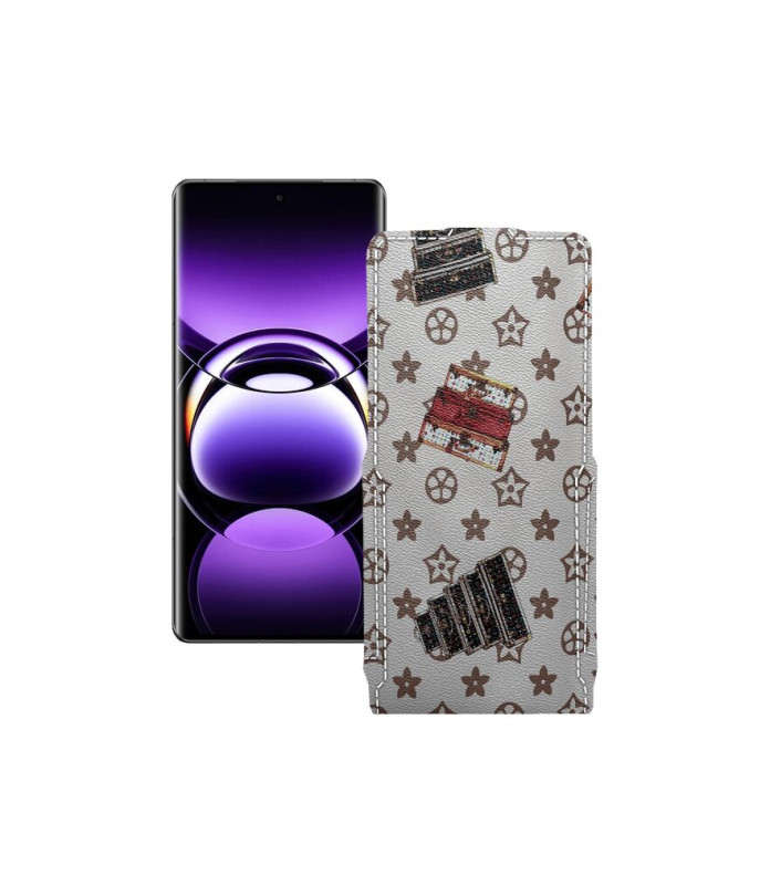 Чохол-флип з екошкіри для телефону OPPO Find X7 Ultra