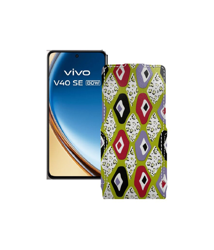 Чохол-флип з екошкіри для телефону Vivo VIVO V40 SE