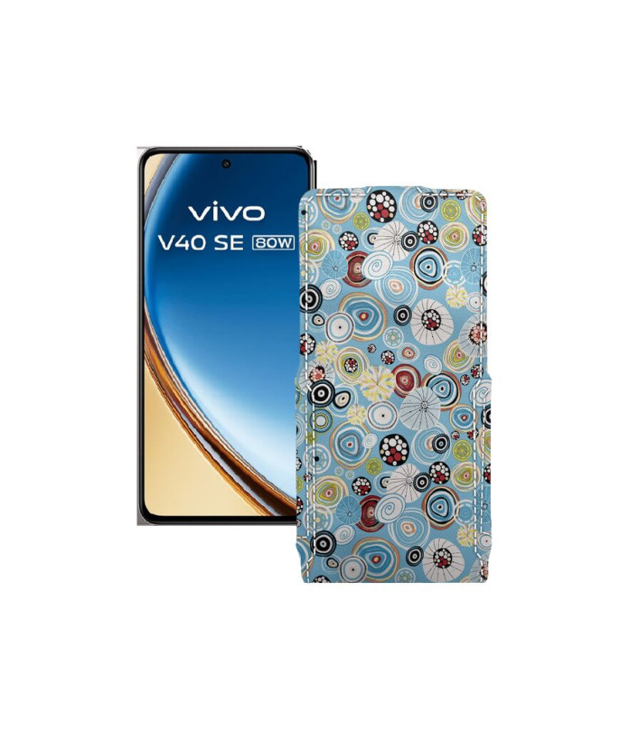 Чохол-флип з екошкіри для телефону Vivo VIVO V40 SE