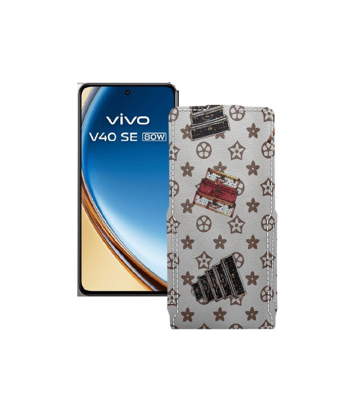 Чохол-флип з екошкіри для телефону Vivo VIVO V40 SE