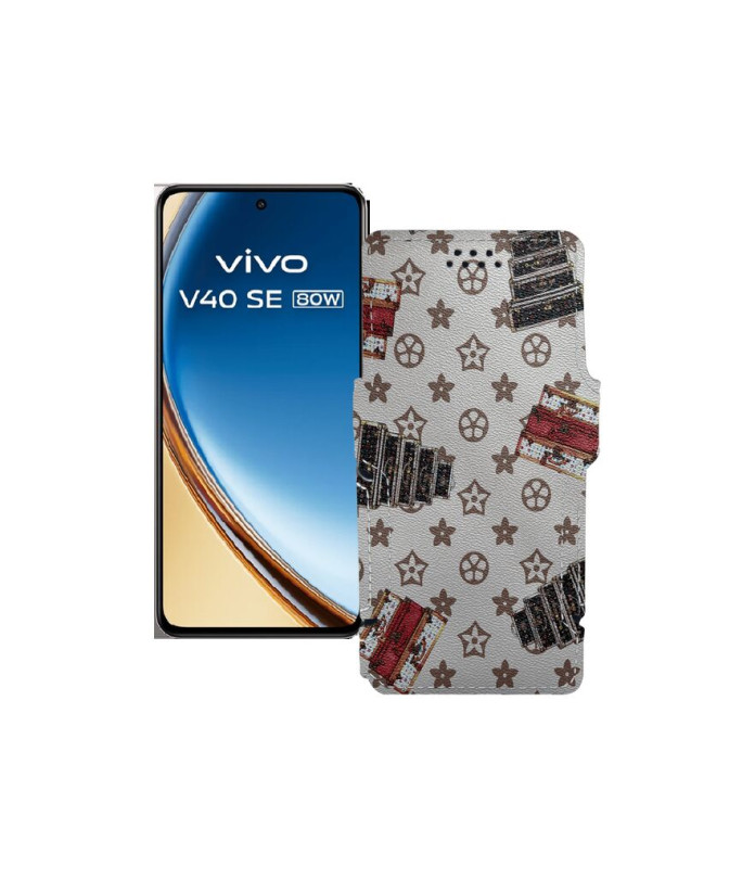 Чохол-книжка з екошкіри для телефону Vivo VIVO V40 SE