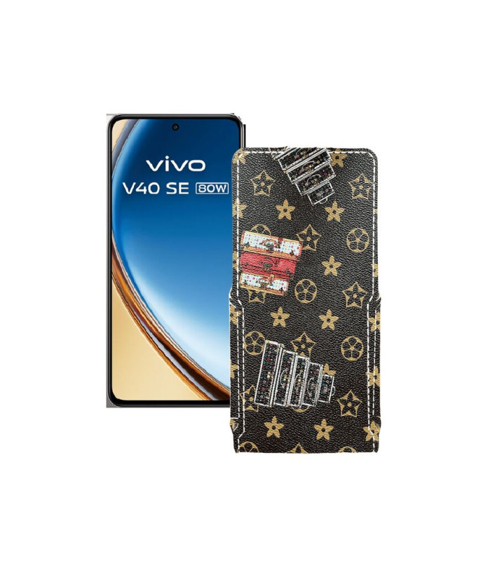 Чохол-флип з екошкіри для телефону Vivo VIVO V40 SE