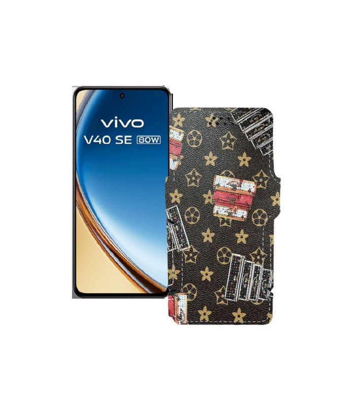 Чохол-книжка з екошкіри для телефону Vivo VIVO V40 SE