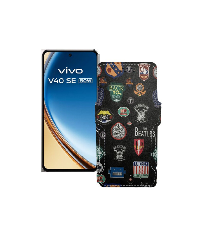 Чохол-книжка з екошкіри для телефону Vivo VIVO V40 SE
