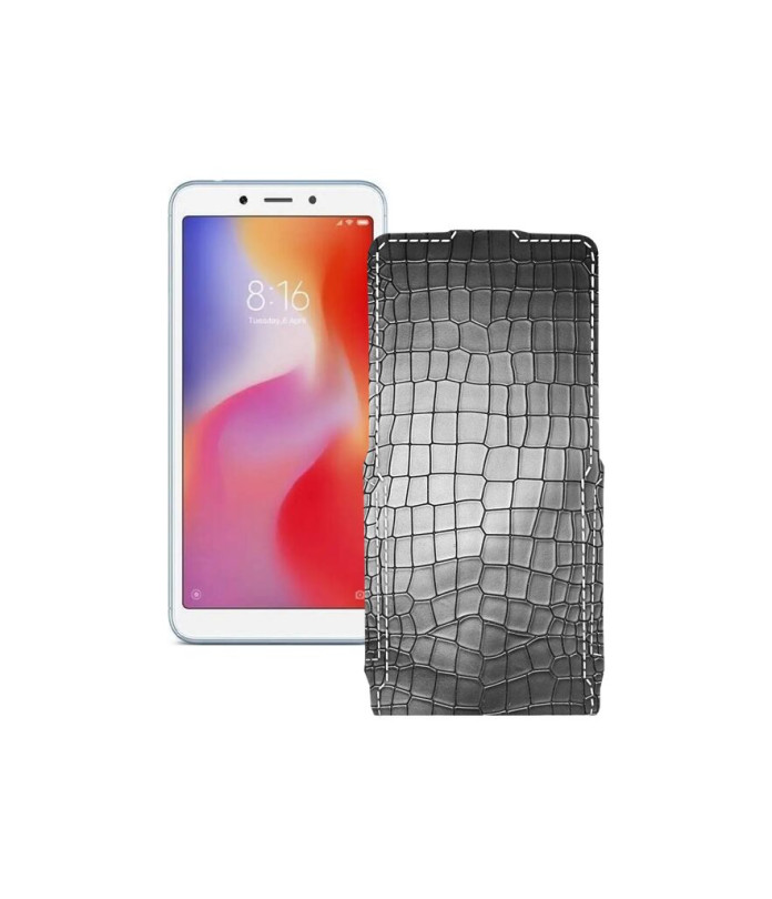 Чохол-флип з екошкіри для телефону Xiaomi Redmi 6