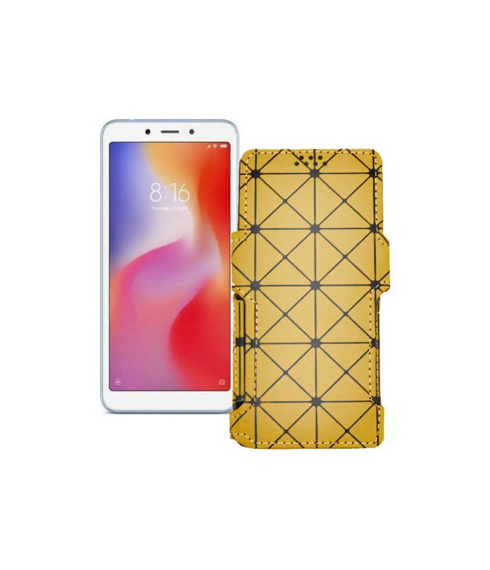 Чохол-книжка з екошкіри для телефону Xiaomi Redmi 6