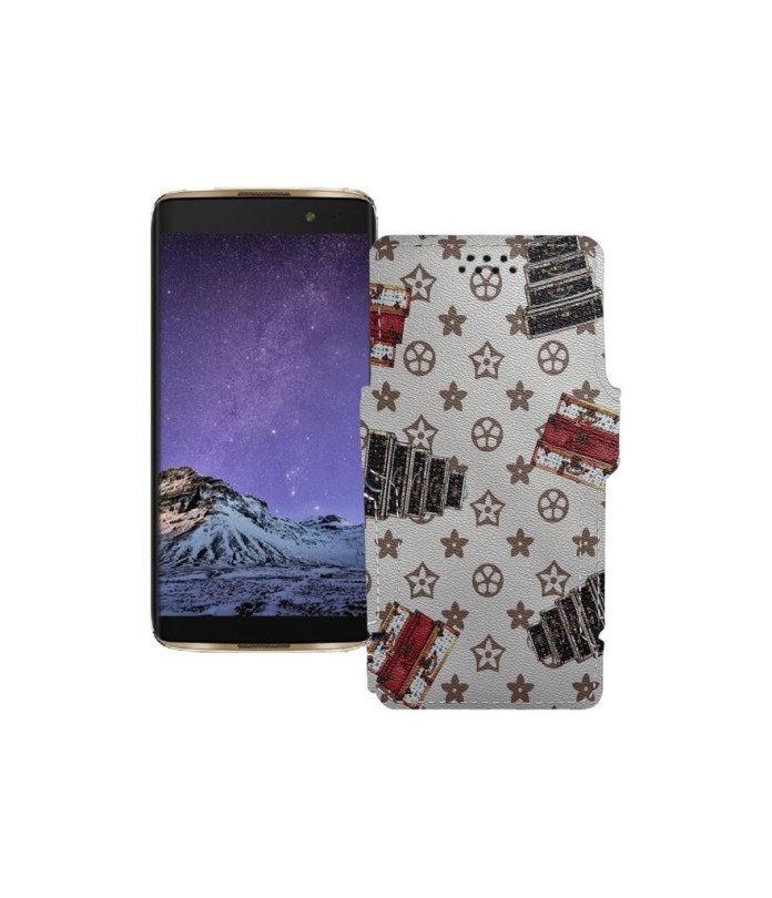 Чохол-книжка з екошкіри для телефону Alcatel One Touch Idol 4s