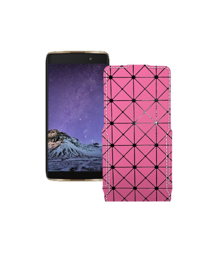 Чохол-флип з екошкіри для телефону Alcatel One Touch Idol 4s