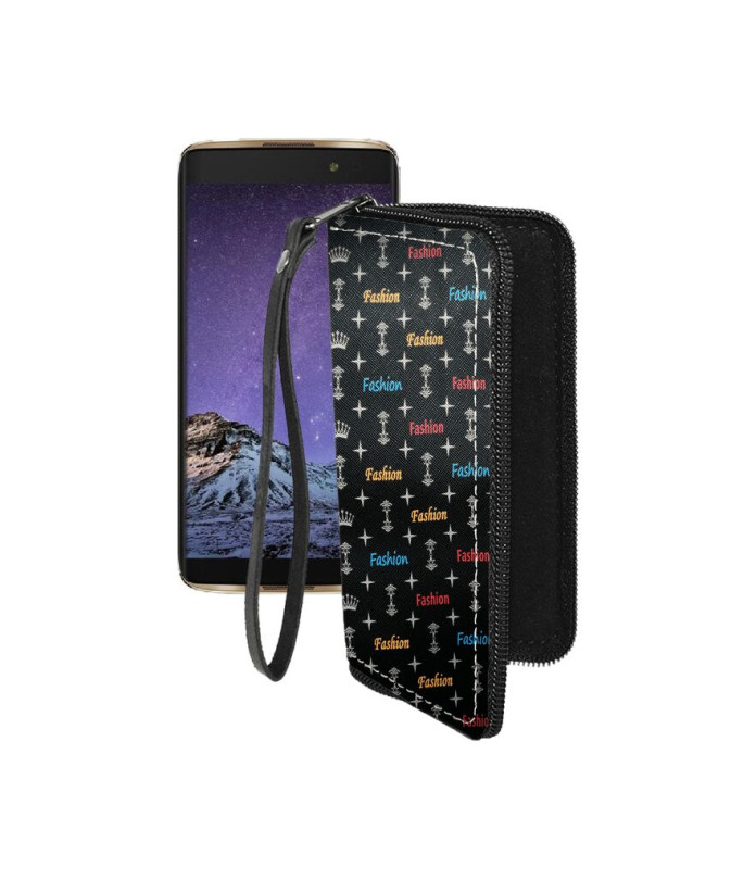 Чохол-гаманець з екошкіри для телефону Alcatel One Touch Idol 4s