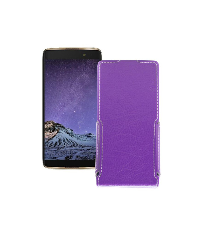 Чохол-флип з екошкіри для телефону Alcatel One Touch Idol 4s