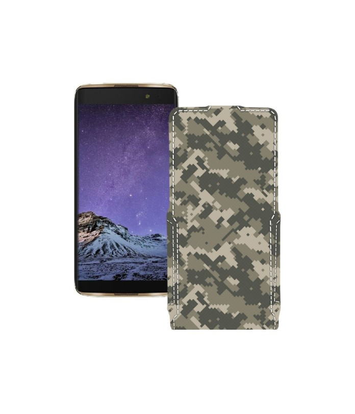 Чохол-флип з екошкіри для телефону Alcatel One Touch Idol 4s