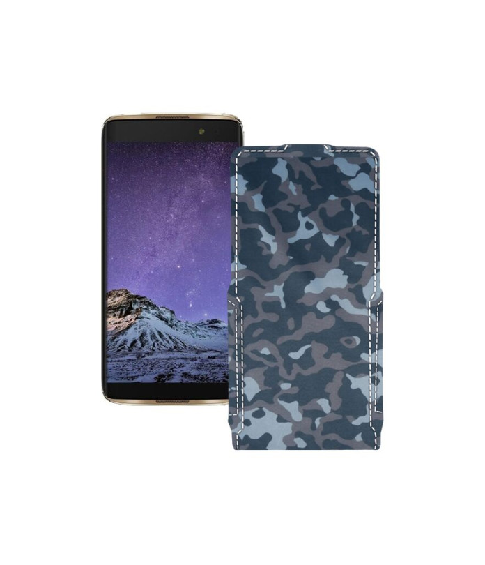 Чохол-флип з екошкіри для телефону Alcatel One Touch Idol 4s