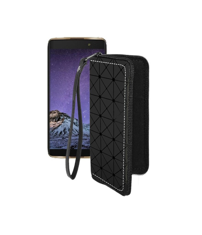 Чохол-гаманець з екошкіри для телефону Alcatel One Touch Idol 4s
