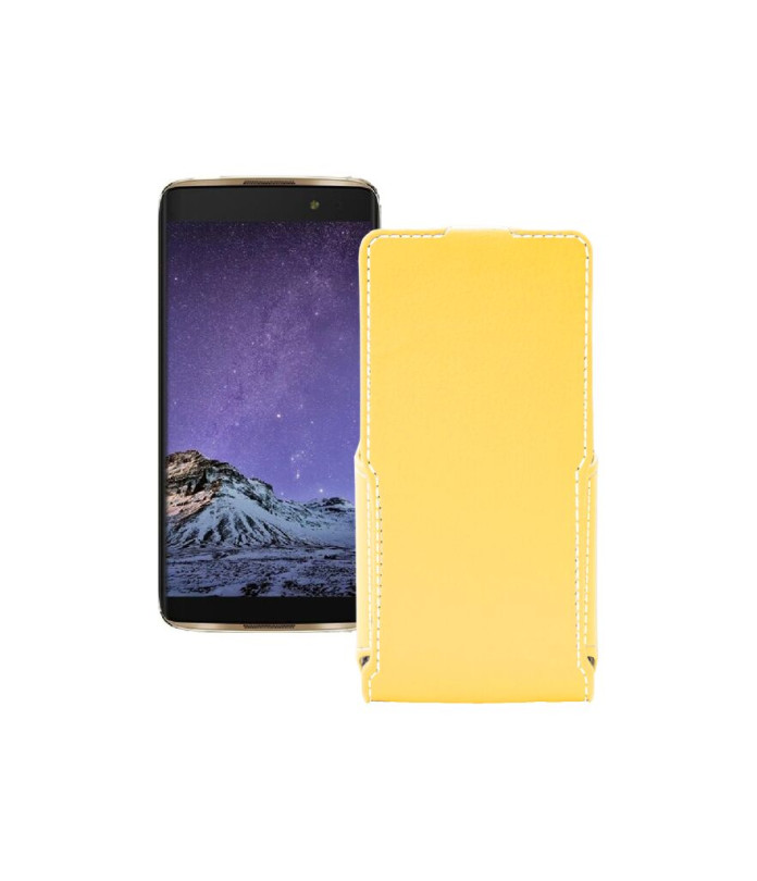 Чохол-флип з екошкіри для телефону Alcatel One Touch Idol 4s